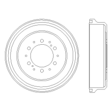 MBD084 MINTEX Тормозной барабан