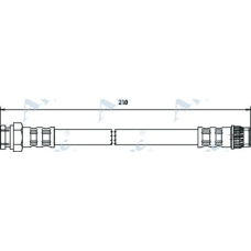 HOS3302 APEC Тормозной шланг