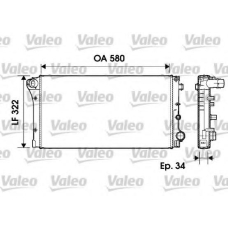 732954 VALEO Радиатор, охлаждение двигателя