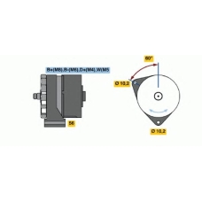 0 120 468 161 BOSCH Генератор