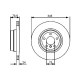 0 986 479 443<br />BOSCH<br />Тормозной диск