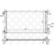 10-25129-SX STELLOX Радиатор, охлаждение двигателя