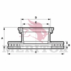 MBR5071 MERITOR Тормозной диск