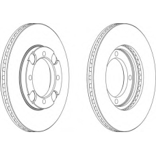 DDF692-1 FERODO Тормозной диск