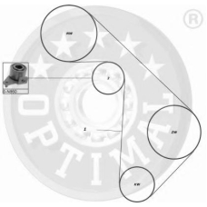SK-1172 OPTIMAL Комплект ремня грм