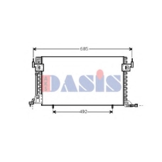 062340N AKS DASIS Конденсатор, кондиционер