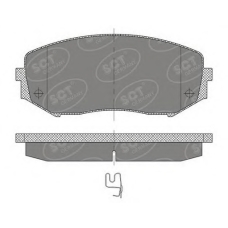 SP 482 PR SCT Комплект тормозных колодок, дисковый тормоз