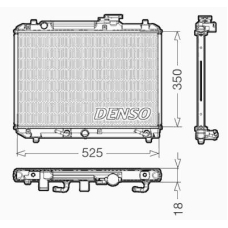 DRM47002 DENSO Радиатор, охлаждение двигателя