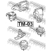 TM-03 FEBEST Подвеска, двигатель