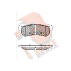 RB1727 R BRAKE Комплект тормозных колодок, дисковый тормоз