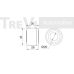 TA1080 TREVI AUTOMOTIVE Подшипник, рычаг натяжного ролика