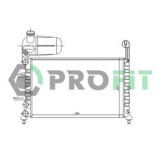 PR 2410A1 PROFIT Радиатор, охлаждение двигателя