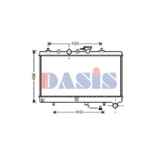 510056N AKS DASIS Радиатор, охлаждение двигателя