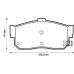 572376B BENDIX Комплект тормозных колодок, дисковый тормоз