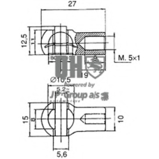 3081200209 Jp Group Газовая пружина, крышка багажник