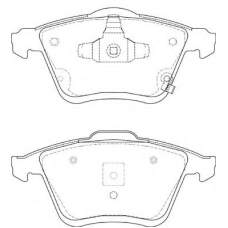 FD7385A NECTO Комплект тормозных колодок, дисковый тормоз