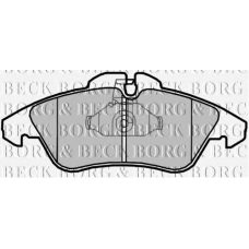 BBP2071 BORG & BECK Комплект тормозных колодок, дисковый тормоз