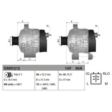 DAN1212 DENSO Генератор