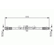 1 987 476 056 BOSCH Тормозной шланг