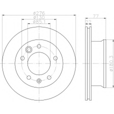 8DD 355 110-991 HELLA Тормозной диск
