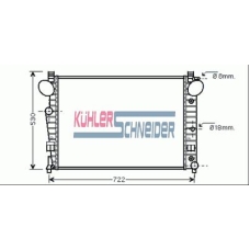 0452701 KUHLER SCHNEIDER Радиатор, охлаждение двигател