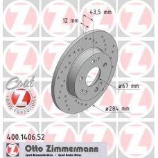 400.1406.52 ZIMMERMANN Тормозной диск