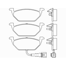 P 85 072 BREMBO Комплект тормозных колодок, дисковый тормоз