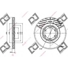 BD1257 DJ PARTS Тормозной диск