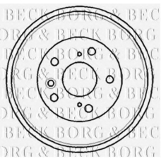 BBR7181 BORG & BECK Тормозной барабан