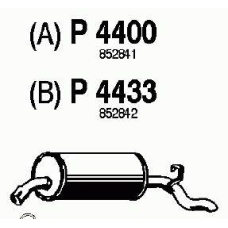 P4433 FENNO Глушитель выхлопных газов конечный