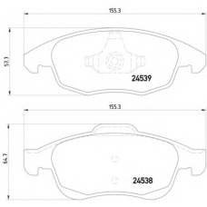 MDB2890 DON Комплект тормозных колодок, дисковый тормоз