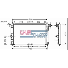5200111 KUHLER SCHNEIDER Радиатор, охлаждение двигател