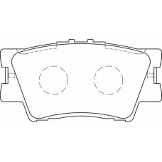 FD7244A NECTO Комплект тормозных колодок, дисковый тормоз