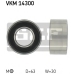 VKM 14300 SKF Натяжной ролик, ремень грм
