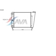VW2009 AVA Радиатор, охлаждение двигателя