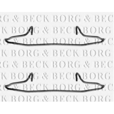 BBK1040 BORG & BECK Комплектующие, колодки дискового тормоза