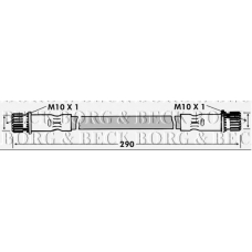 BBH7113 BORG & BECK Тормозной шланг