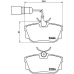 P 85 059 BREMBO Комплект тормозных колодок, дисковый тормоз