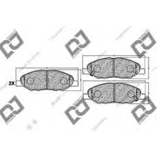 BP1207 DJ PARTS Комплект тормозных колодок, дисковый тормоз