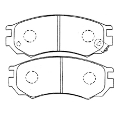 PN-2268 JNBK Колодки тормозные