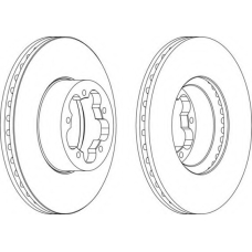 DDF1555 FERODO Тормозной диск