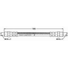 FBH7187 FIRST LINE Тормозной шланг