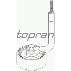 501 501 TOPRAN Натяжной ролик, поликлиновой  ремень