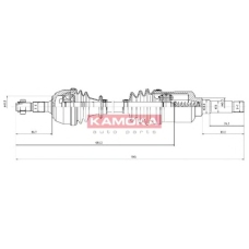 CT1138906 KAMOKA Приводной вал