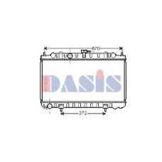 070125N AKS DASIS Радиатор, охлаждение двигателя