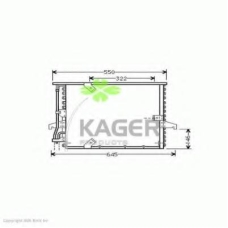 94-5041 KAGER Конденсатор, кондиционер