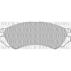 BBP1272 BORG & BECK Комплект тормозных колодок, дисковый тормоз