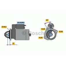 0 001 231 119 BOSCH Стартер