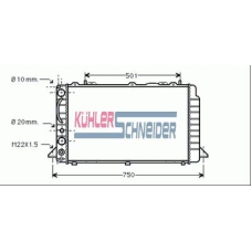 5016001 KUHLER SCHNEIDER Радиатор, охлаждение двигател