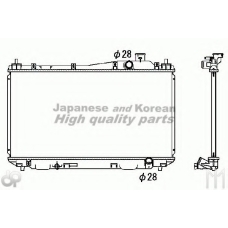 H553-16 ASHUKI Радиатор, охлаждение двигателя